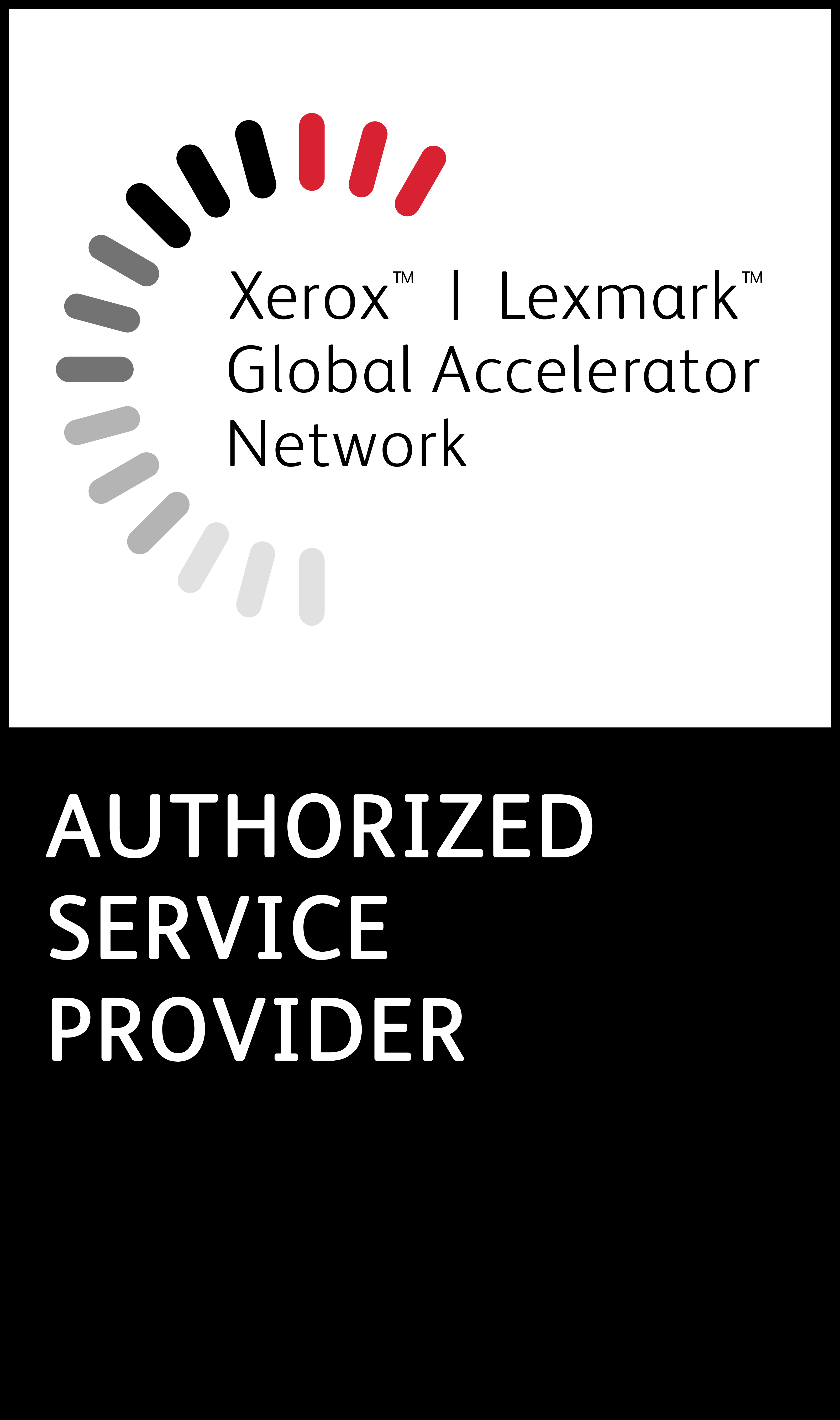 Xerox et Lexmark Global Accelerator Network — Authorized Service Provider